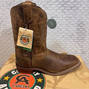 Laredo Rust Rancher Stockman Boots Rustic Brown Men’s Sz 14 D Cowboy Boots NEW